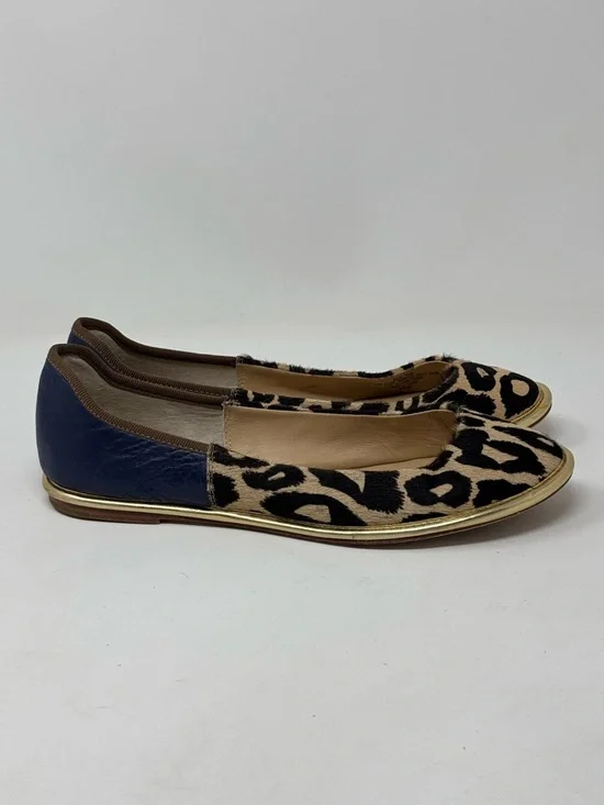 Diane Von Furstenberg Real Calf Hair Animal Print Flats Size 6.5 - Picture 6 of 15